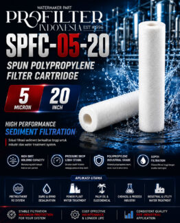 SPFC-05-20 Spun Polypropylene Filter Cartridge 5 Micron 20 Inch